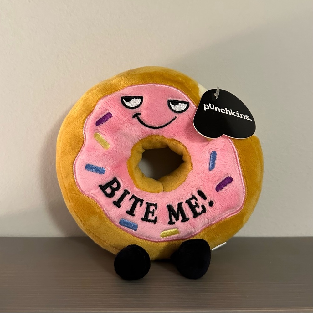 Punchkins “Bite Me” Plush Donut - NWT
